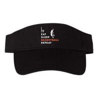 Eat Sleep Basketball Repeat Player Coach Hooper Visor
