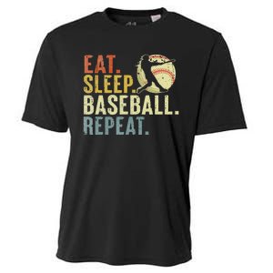 Eat Sleep Baseball Repeat Funny Baseball Lover Cooling Performance Crew T-Shirt