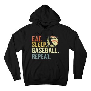 Eat Sleep Baseball Repeat Funny Baseball Lover Hoodie