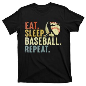 Eat Sleep Baseball Repeat Funny Baseball Lover T-Shirt