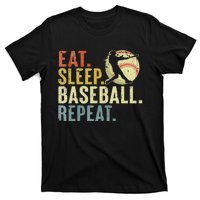 Eat Sleep Baseball Repeat Funny Baseball Lover T-Shirt