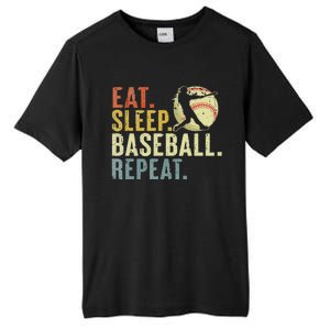 Eat Sleep Baseball Repeat Funny Baseball Lover Tall Fusion ChromaSoft Performance T-Shirt