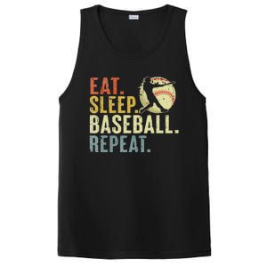 Eat Sleep Baseball Repeat Funny Baseball Lover PosiCharge Competitor Tank