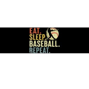 Eat Sleep Baseball Repeat Funny Baseball Lover Player Bumper Sticker