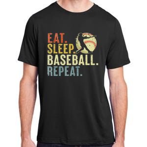 Eat Sleep Baseball Repeat Funny Baseball Lover Player Adult ChromaSoft Performance T-Shirt