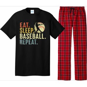 Eat Sleep Baseball Repeat Funny Baseball Lover Player Pajama Set