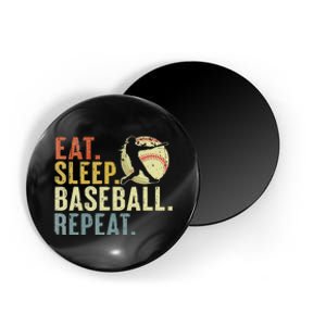 Eat Sleep Baseball Repeat Funny Baseball Lover Player Magnet