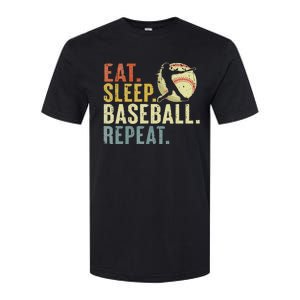 Eat Sleep Baseball Repeat Funny Baseball Lover Player Softstyle CVC T-Shirt