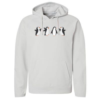 Emperor Sea Bird King Penguin Lover Penguin Performance Fleece Hoodie