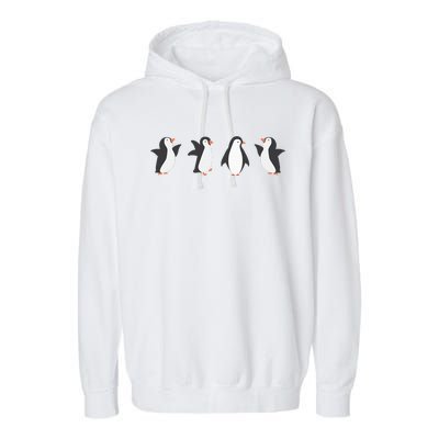 Emperor Sea Bird King Penguin Lover Penguin Garment-Dyed Fleece Hoodie