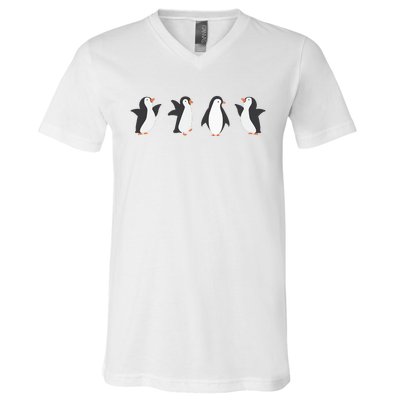 Emperor Sea Bird King Penguin Lover Penguin V-Neck T-Shirt