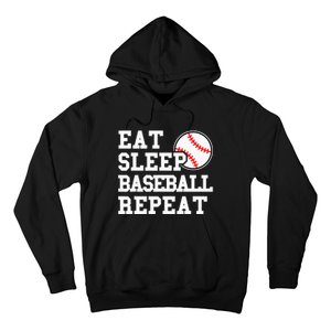 Eat Sleep Baseball Repeat Funny Baseball Lover Hoodie