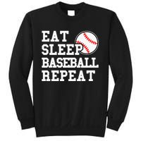 Eat Sleep Baseball Repeat Funny Baseball Lover Sweatshirt