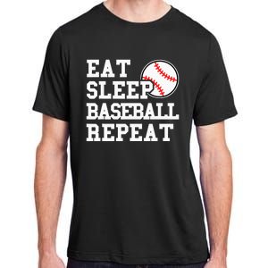 Eat Sleep Baseball Repeat Funny Baseball Lover Adult ChromaSoft Performance T-Shirt