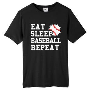 Eat Sleep Baseball Repeat Funny Baseball Lover Tall Fusion ChromaSoft Performance T-Shirt