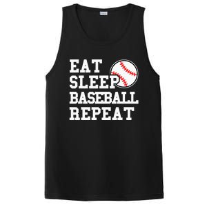 Eat Sleep Baseball Repeat Funny Baseball Lover PosiCharge Competitor Tank