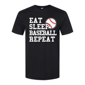 Eat Sleep Baseball Repeat Funny Baseball Lover Softstyle CVC T-Shirt