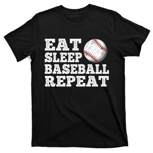 Eat Sleep Baseball Repeat Funny Baseball Lover T-Shirt