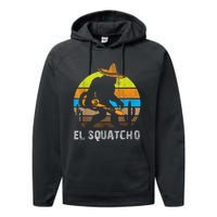 El Squatcho Bigfoot Sasquatch Performance Fleece Hoodie