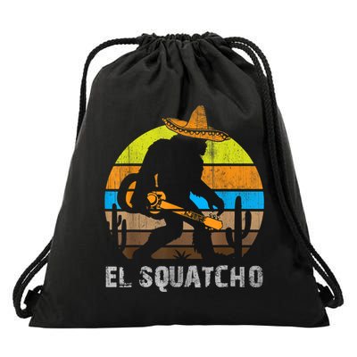El Squatcho Bigfoot Sasquatch Drawstring Bag