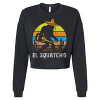 El Squatcho Bigfoot Sasquatch Cropped Pullover Crew
