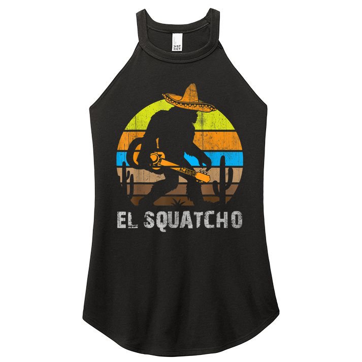 El Squatcho Bigfoot Sasquatch Women's Perfect Tri Rocker Tank