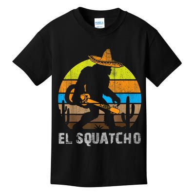 El Squatcho Bigfoot Sasquatch Kids T-Shirt