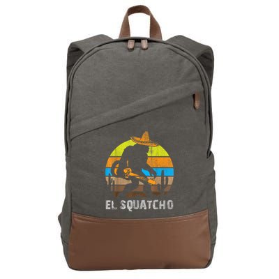 El Squatcho Bigfoot Sasquatch Cotton Canvas Backpack