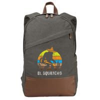 El Squatcho Bigfoot Sasquatch Cotton Canvas Backpack