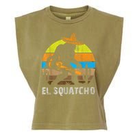 El Squatcho Bigfoot Sasquatch Garment-Dyed Women's Muscle Tee