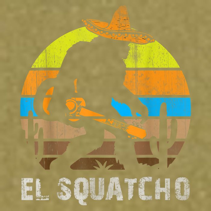 El Squatcho Bigfoot Sasquatch Garment-Dyed Women's Muscle Tee