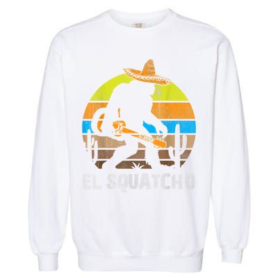El Squatcho Bigfoot Sasquatch Garment-Dyed Sweatshirt