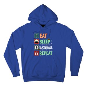 Eat Sleep Baseball Repeat Christmas Baseball Player Xmas Cute Gift Hoodie