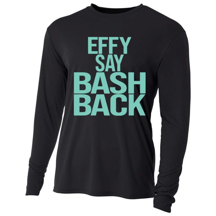 Effy Say Bash Back Cooling Performance Long Sleeve Crew