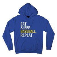 Eat Sleep Baseball Repeat Gift Cool Gift Hoodie