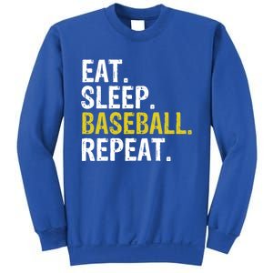 Eat Sleep Baseball Repeat Gift Cool Gift Sweatshirt