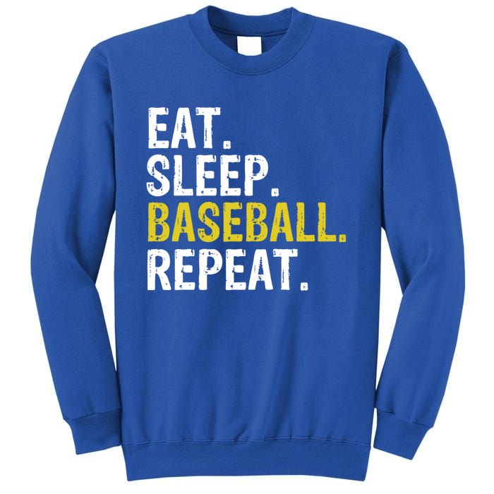 Eat Sleep Baseball Repeat Gift Cool Gift Sweatshirt