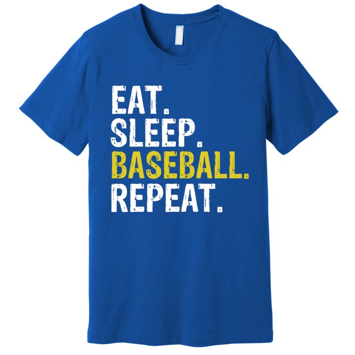 Eat Sleep Baseball Repeat Gift Cool Gift Premium T-Shirt