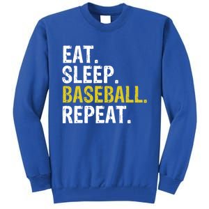 Eat Sleep Baseball Repeat Gift Cool Gift Tall Sweatshirt