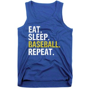 Eat Sleep Baseball Repeat Gift Cool Gift Tank Top