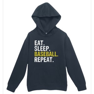 Eat Sleep Baseball Repeat Gift Cool Gift Urban Pullover Hoodie