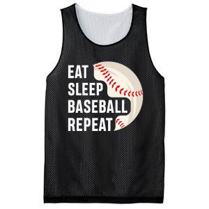 EAT SLEEP BASEBALL REPEAT Baseball Player Mesh Reversible Basketball Jersey Tank