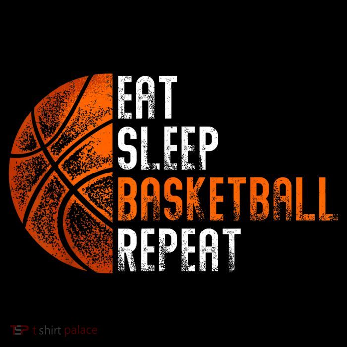 Eat Sleep Basketball Repeat Adults Basketball Long Sleeve Shirt