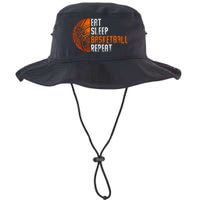 Eat Sleep Basketball Repeat Adults Basketball Legacy Cool Fit Booney Bucket Hat