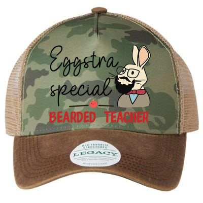 Eggstra Special Bearded Teacher Bunny Funny Easter Funny Gift Cute Gift Legacy Tie Dye Trucker Hat