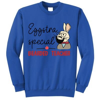 Eggstra Special Bearded Teacher Bunny Funny Easter Funny Gift Cute Gift Sweatshirt