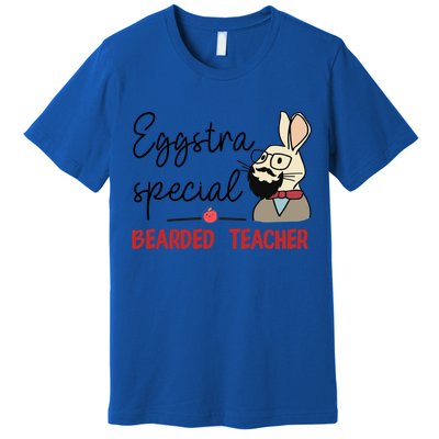 Eggstra Special Bearded Teacher Bunny Funny Easter Funny Gift Cute Gift Premium T-Shirt