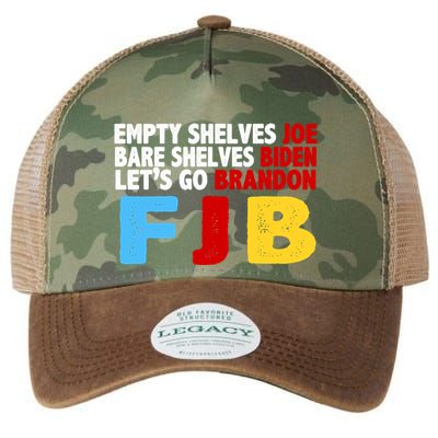 Empty Shelves Bare Shelves Let's Go Brandon Legacy Tie Dye Trucker Hat