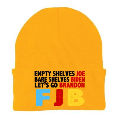 Empty Shelves Bare Shelves Let's Go Brandon Knit Cap Winter Beanie