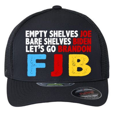 Empty Shelves Bare Shelves Let's Go Brandon Flexfit Unipanel Trucker Cap